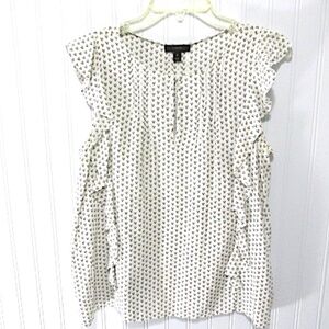 J.CREW Sleeveless Ruffled Silk Top, Size 10